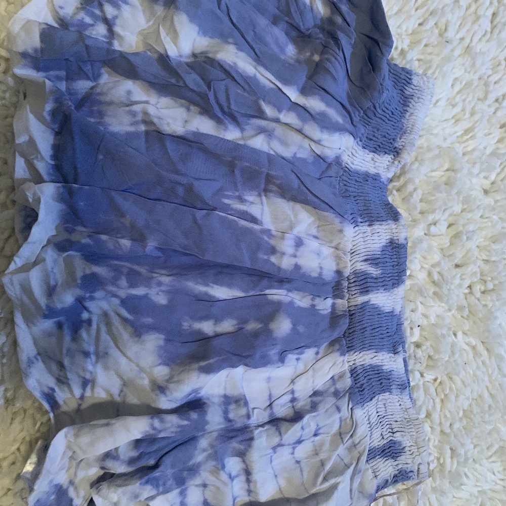 Tie Dye off the shoulder crop top